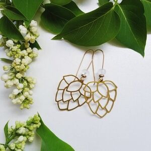 Hopped Up Jewelry Golden Moonstone Neo Hop Earrings